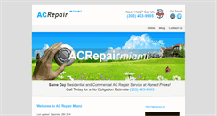 Desktop Screenshot of acrepair-miami.net